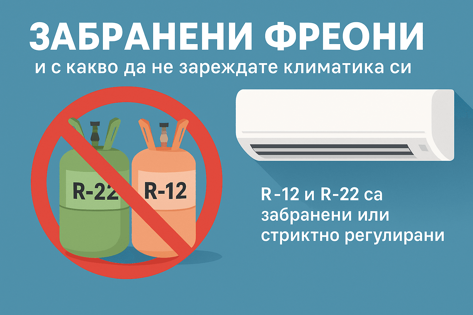 Забранени фреони и с какво да не зареждате климатика си Забранени фреони и с какво да не зареждате климатика си