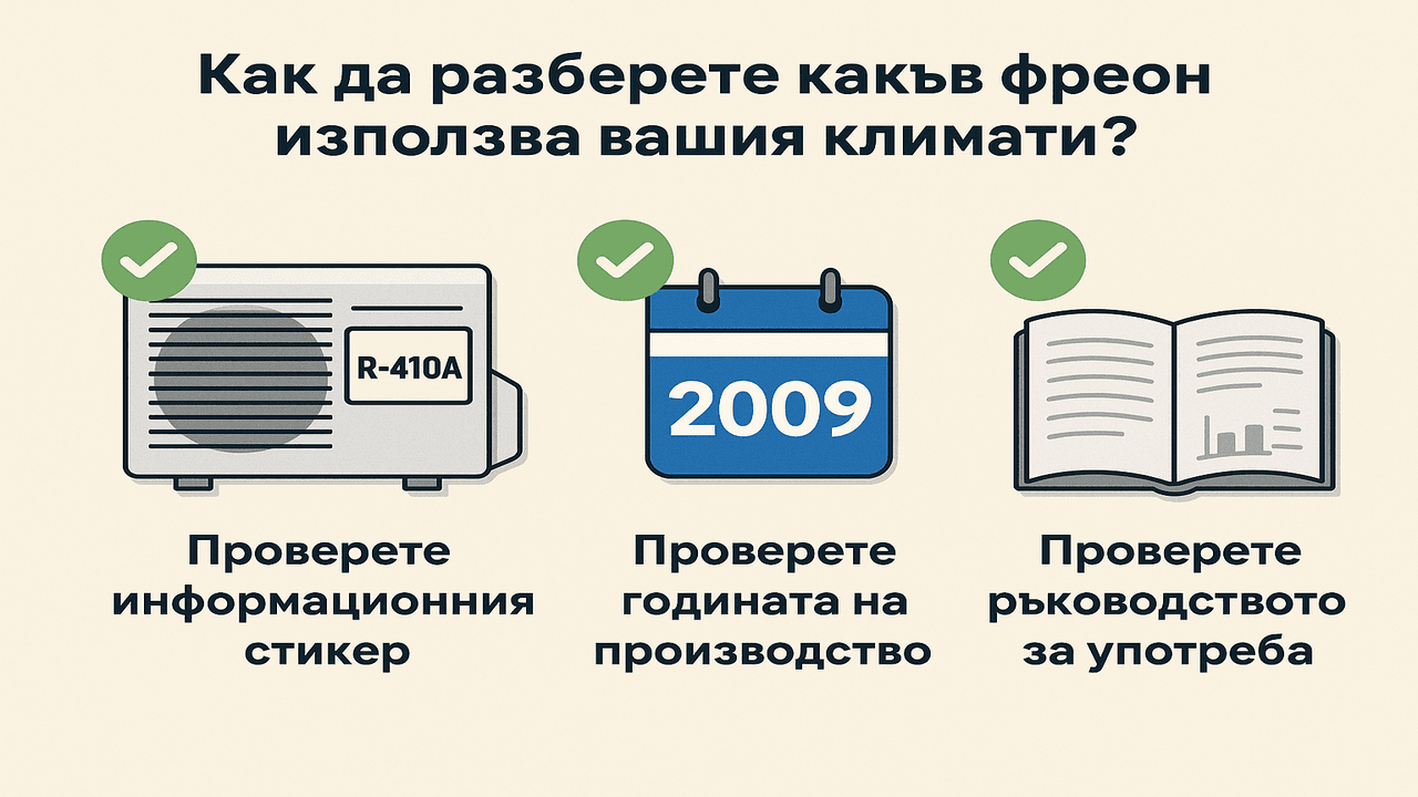 Как да разберете какъв фреон използва вашият климатик? Три начина за проверка на фреона в климатик – стикер, година на производство, ръководство за употреба