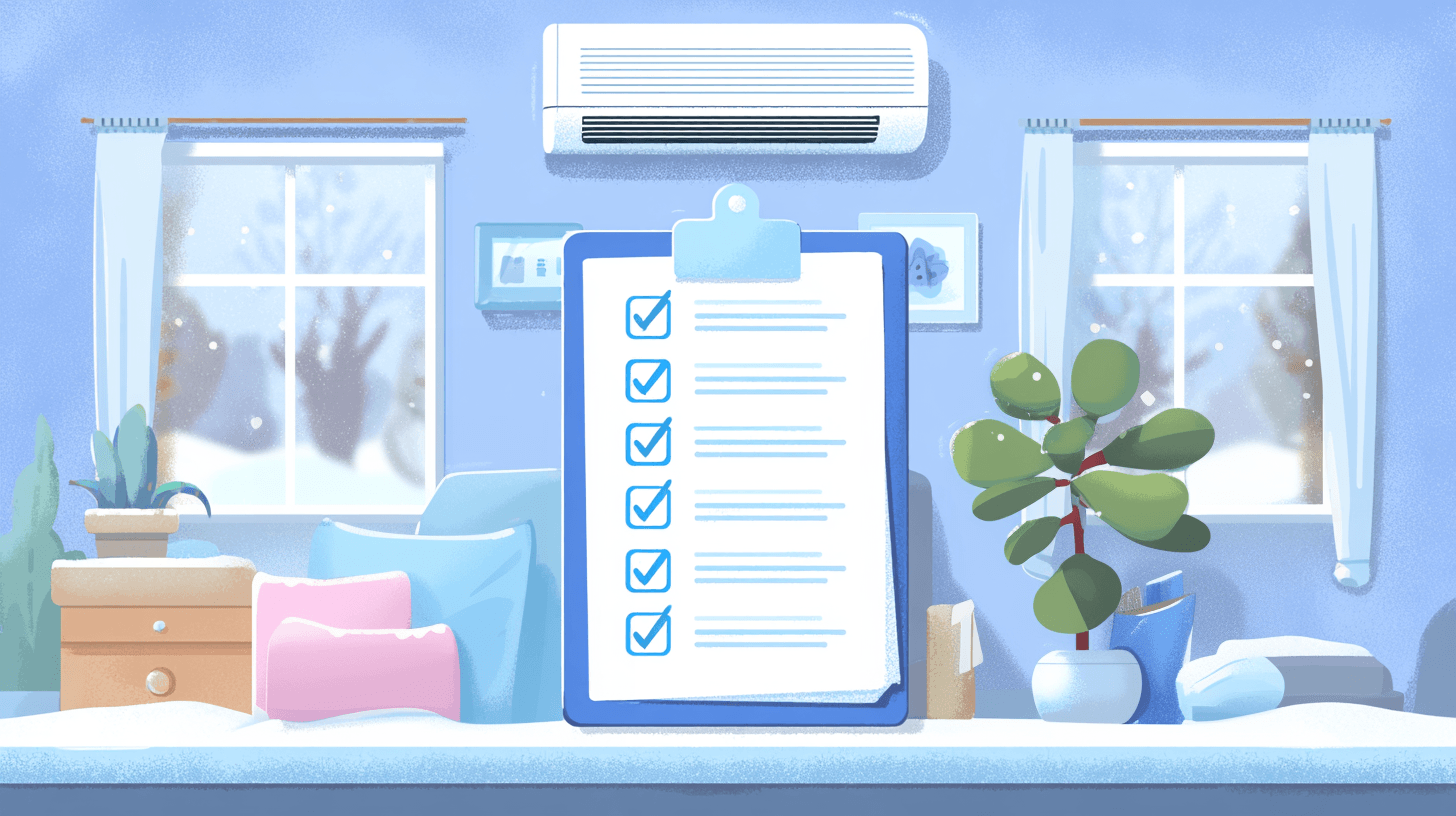 Контролен списък за поддръжка на климатик през зимата
