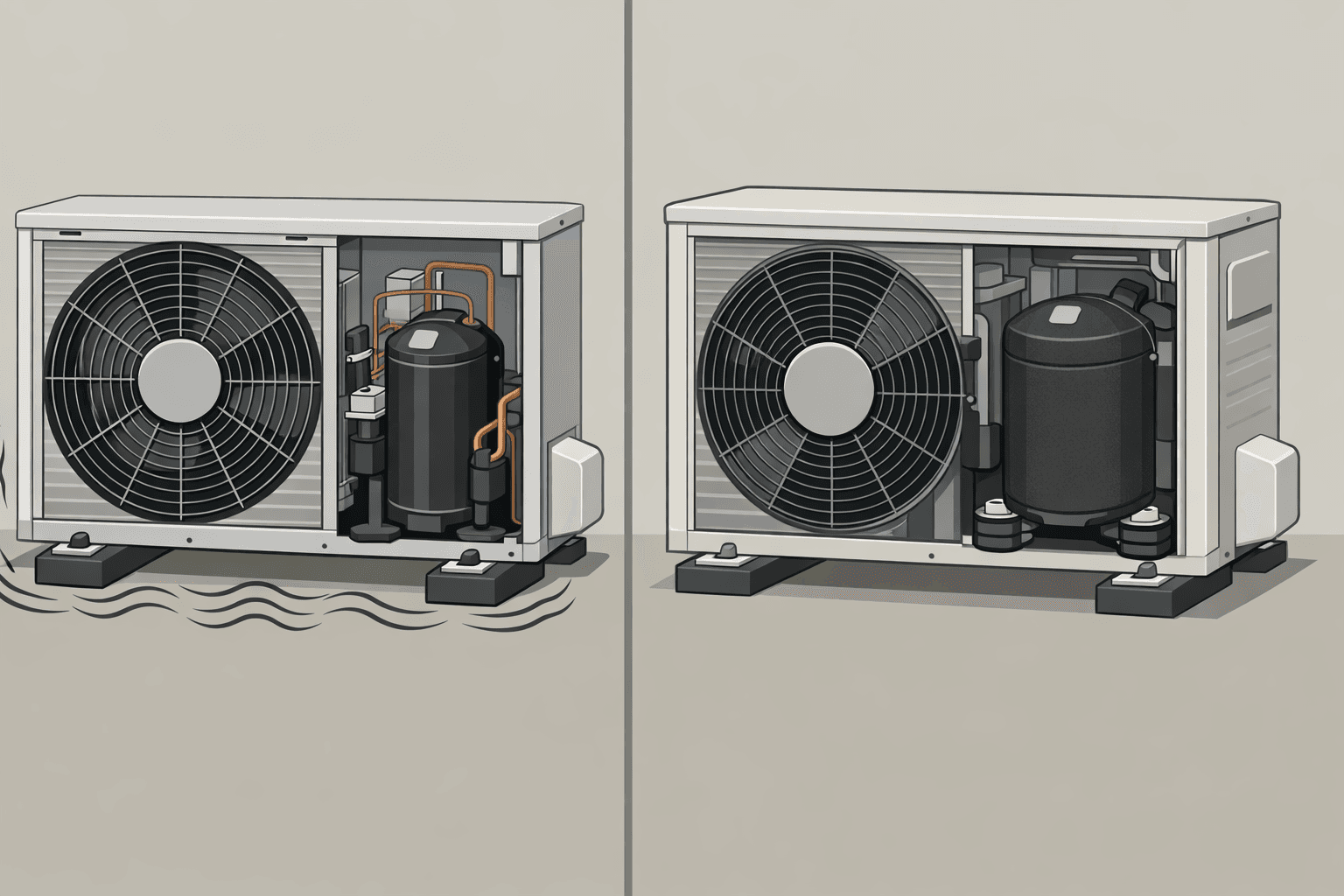 Разлика между евтино и висок клас външно тяло на климатик