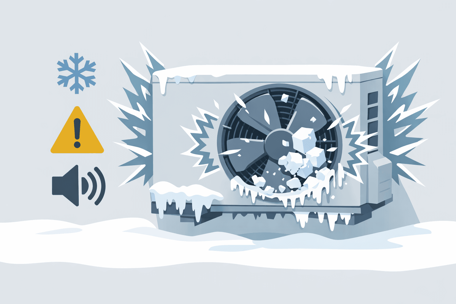 Перката на външното тяло удря в лед – шум, който не бива да се игнорира