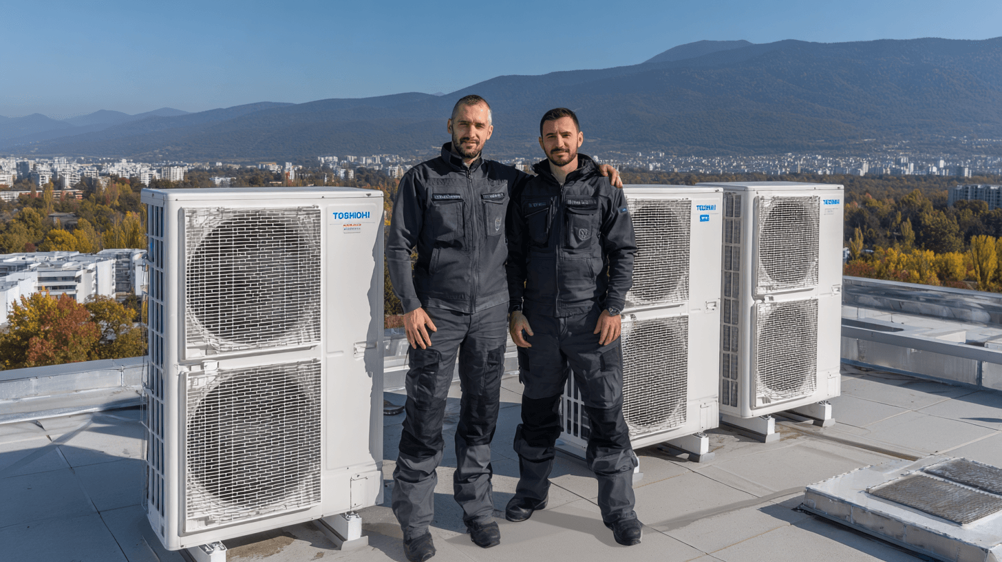 Екип за поддръжка на климатици за фирми – реален обект в София