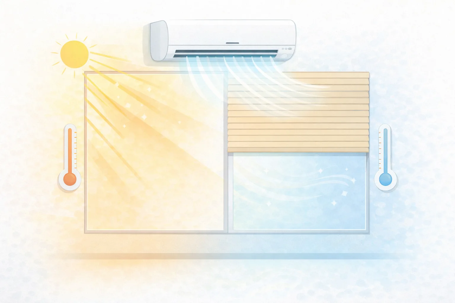 Как щорите влияят на работата на климатика и охлаждането в стаята Щори и завеси за по-нисък разход на климатик – как да намалим топлината в помещението