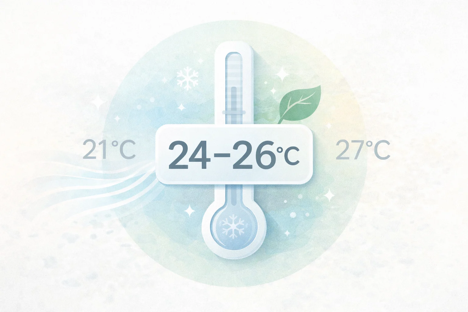 Оптимална температура за климатик на охлаждане – 24–26°C Каква температура да зададем за икономично охлаждане – оптимален диапазон 24–26 градуса