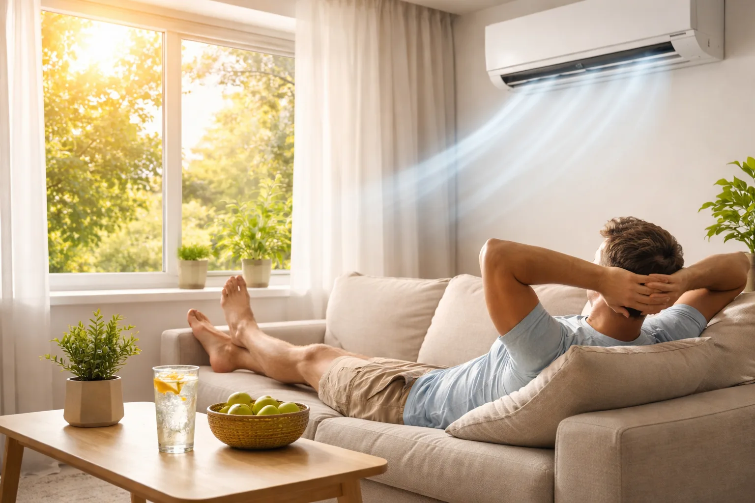 климатик охлажда стая през лятото комфорт в дома без проблеми